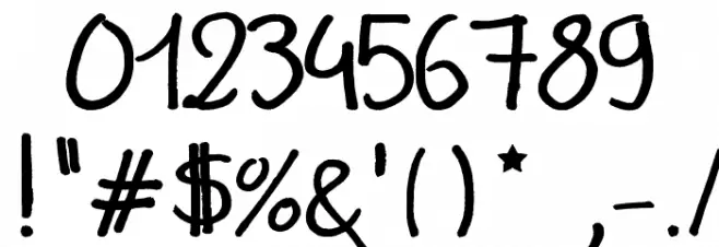 Gilles' Comic Font Font OTHER CHARS