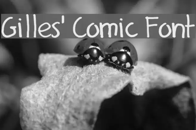 Gilles' Comic Font Font examples