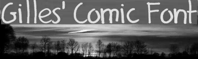 Gilles' Comic Font Font examples