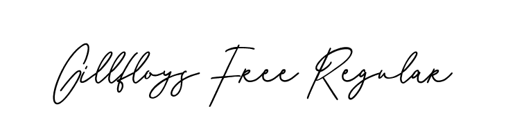 Gillfloys Free Regular  Fuentes Gratis Descargar