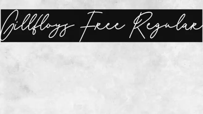 Gillfloys Free Regular Font examples