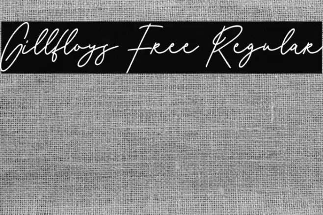 Gillfloys Free Regular Font examples