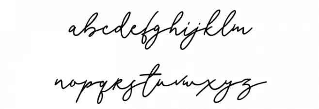 Gillfloys Free Regular फ़ॉन्ट लोअरकेस