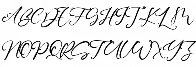 Gillian Rode Schriftart Groß