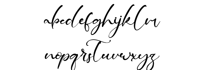 Gillian Rode Font LOWERCASE