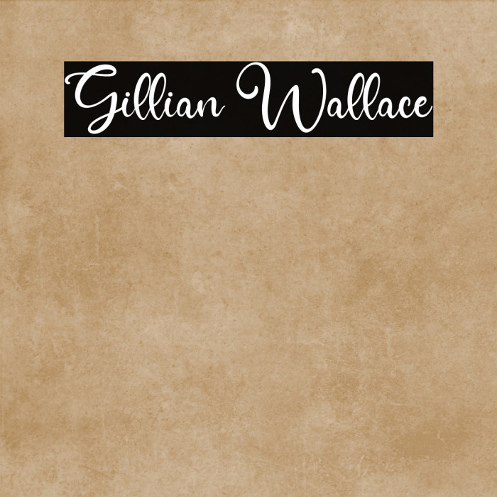 Gillian Wallace Example 3