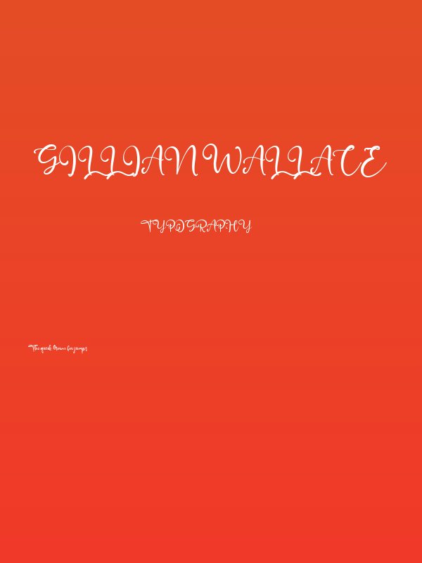 Gillian Wallace Poster