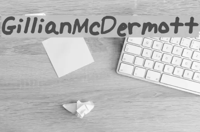 GillianMcDermott Font examples