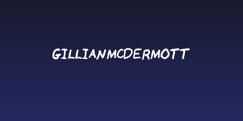 GillianMcDermott Social Header