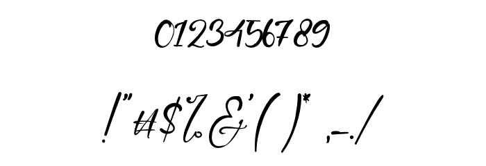 GillianRode Font OTHER CHARS