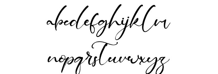 GillianRode Font LOWERCASE