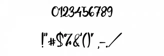 GillianWallace Font OTHER CHARS