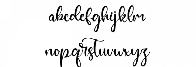 GillianWallace Font LOWERCASE