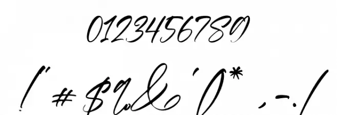 Gilliany Font OTHER CHARS