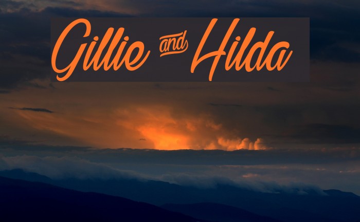 Gillie&Hilda Font examples