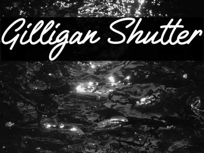 Gilligan Shutter Font examples