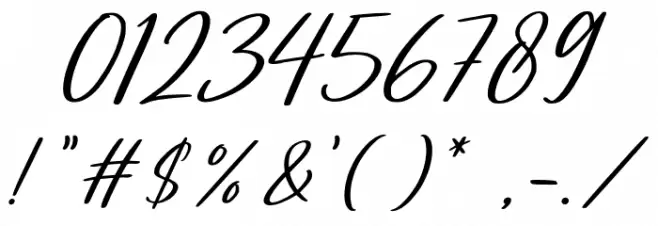 Gillimore Font OTHER CHARS