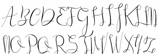 Gillithig フォント 大文字