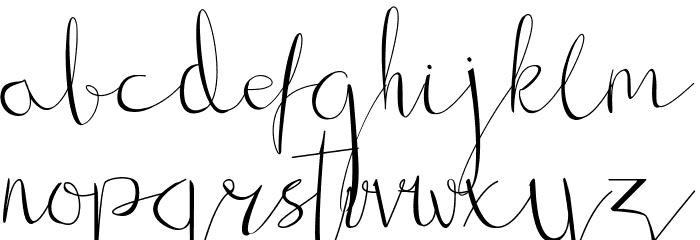 Gillithig Font LOWERCASE