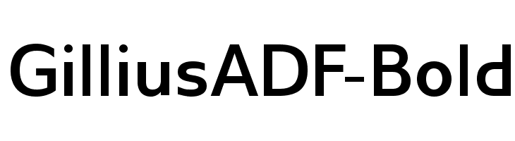 GilliusADF-Bold Font