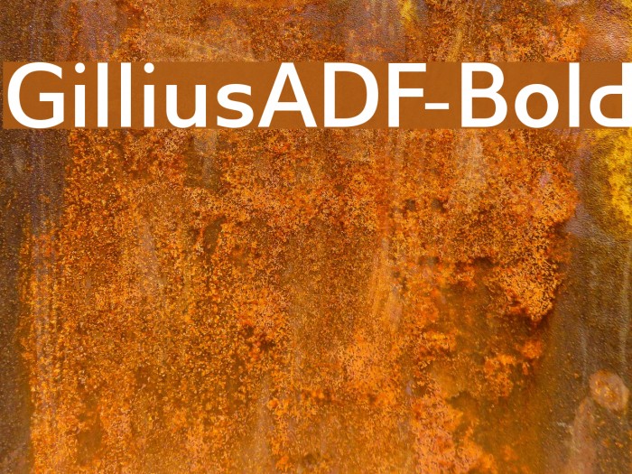 GilliusADF-Bold Font examples
