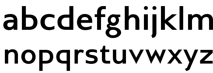 GilliusADF-Bold Font LOWERCASE