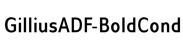 GilliusADF-BoldCond Font