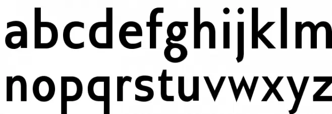 GilliusADF-BoldCond Schriftart Kleinbuchstaben