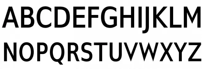 GilliusADF-BoldCond Schriftart Groß