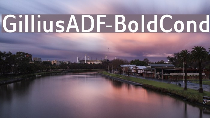 GilliusADF-BoldCond Font examples