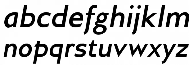 GilliusADF-BoldItalic 字体 小写