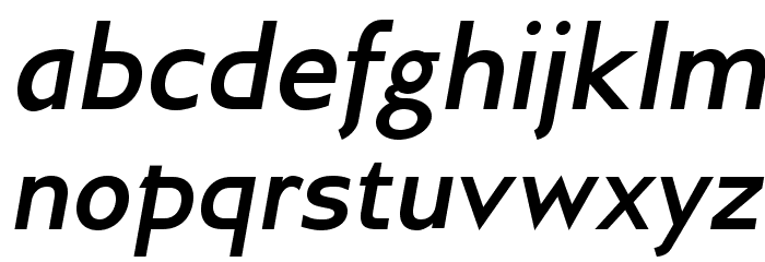 GilliusADF-BoldItalic Font LOWERCASE