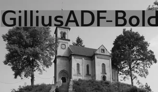 GilliusADF-Bold Font examples