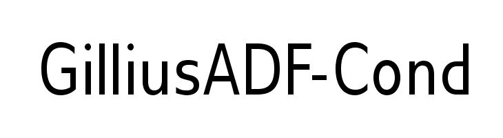 GilliusADF-Cond Font
