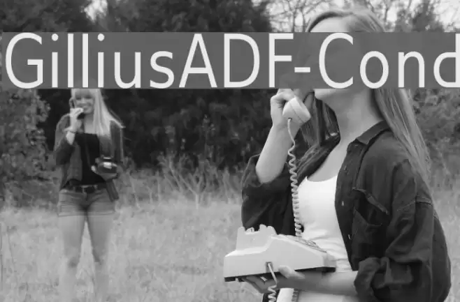 GilliusADF-Cond Font examples