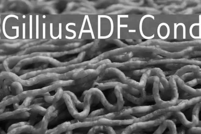 GilliusADF-Cond Font examples