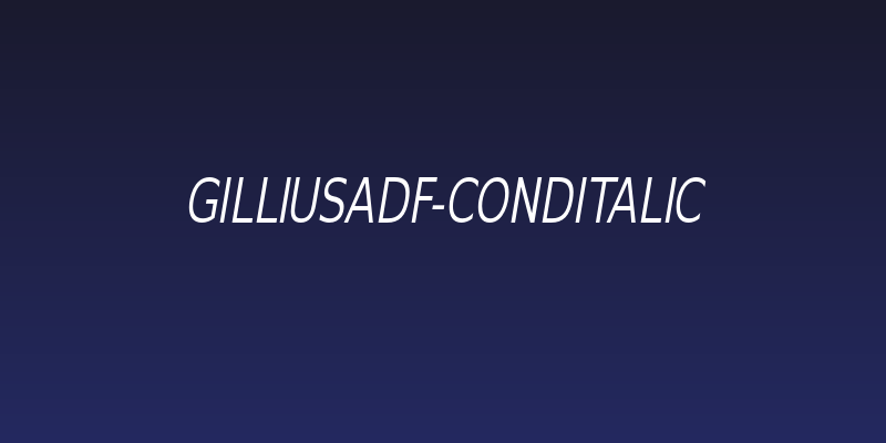 GilliusADF-CondItalic Social Header