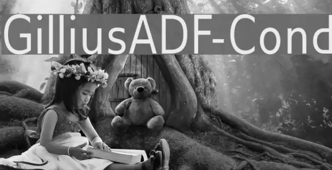 GilliusADF-Cond Font examples