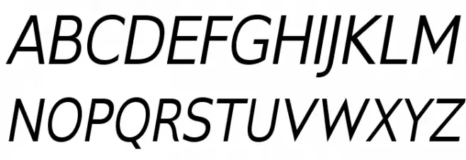 GilliusADF-Italic Polices MAJUSCULES