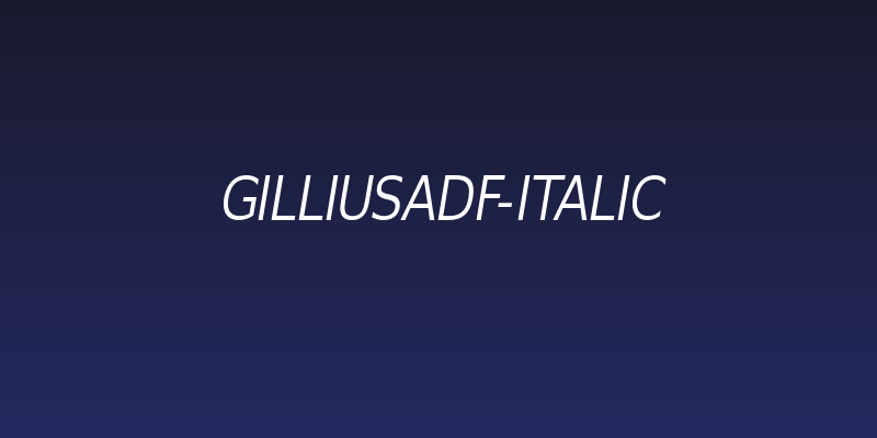GilliusADF-Italic Social Header