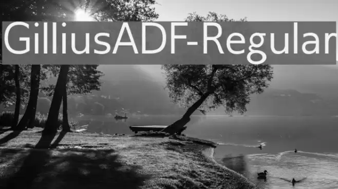 GilliusADF-Regular Font examples