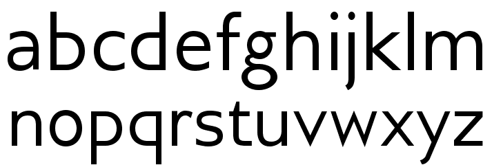 GilliusADF-Regular Font LOWERCASE