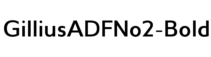 GilliusADFNo2-Bold Font