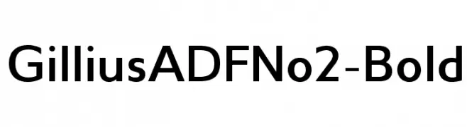 GilliusADFNo2-Bold  Fuentes Gratis Descargar