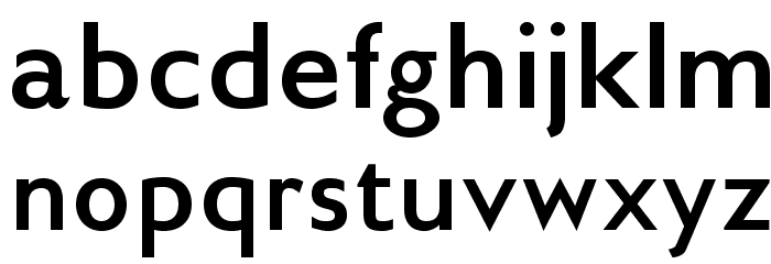 GilliusADFNo2-Bold Font LOWERCASE