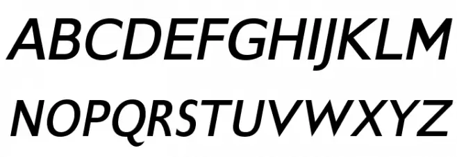 GilliusADFNo2-BoldItalic Schriftart Groß