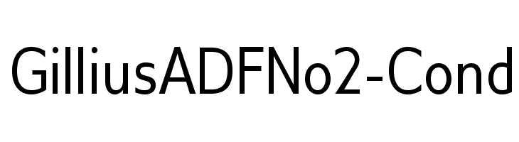 GilliusADFNo2-Cond Font
