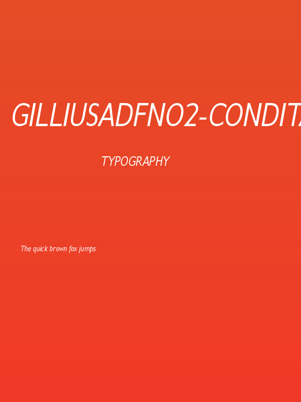 GilliusADFNo2-CondItalic Poster