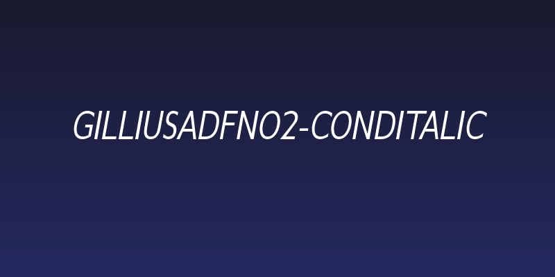 GilliusADFNo2-CondItalic Social Header