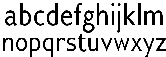 GilliusADFNo2-Cond Font LOWERCASE